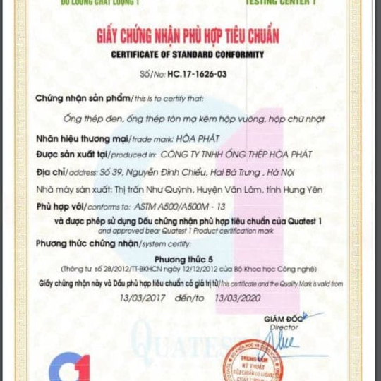 Quy Cách Thép Ống Hòa Phát Chi Tiết Nhất