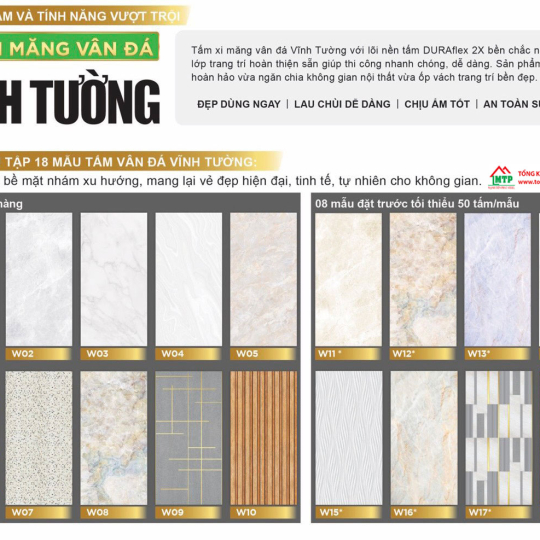 Bảng báo giá tấm cemboard Duraflex Vĩnh Tường mới nhất 2025