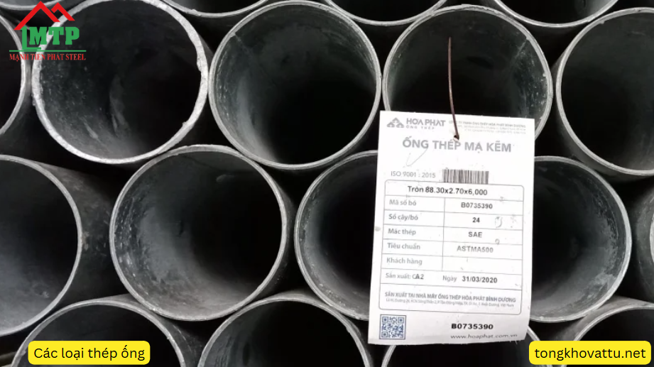 Các loại thép ống