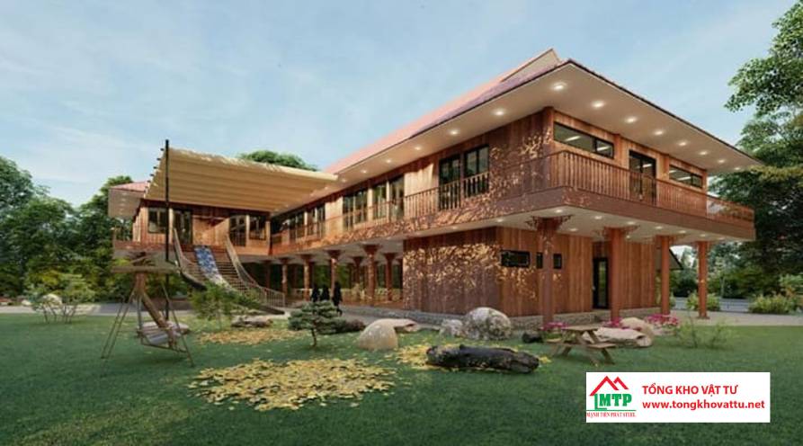 Bê tông giả gỗ làm nhà sàn, nhà thờ, lót sàn, hàng rào | Địa chỉ cung cấp bê tông giả gỗ