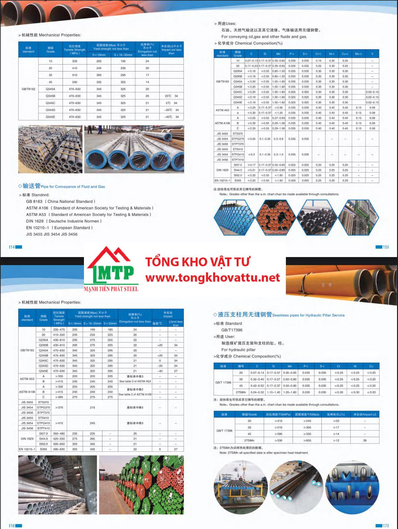 Catalog Ống Thép Trung Quốc DEZHENG STEEL