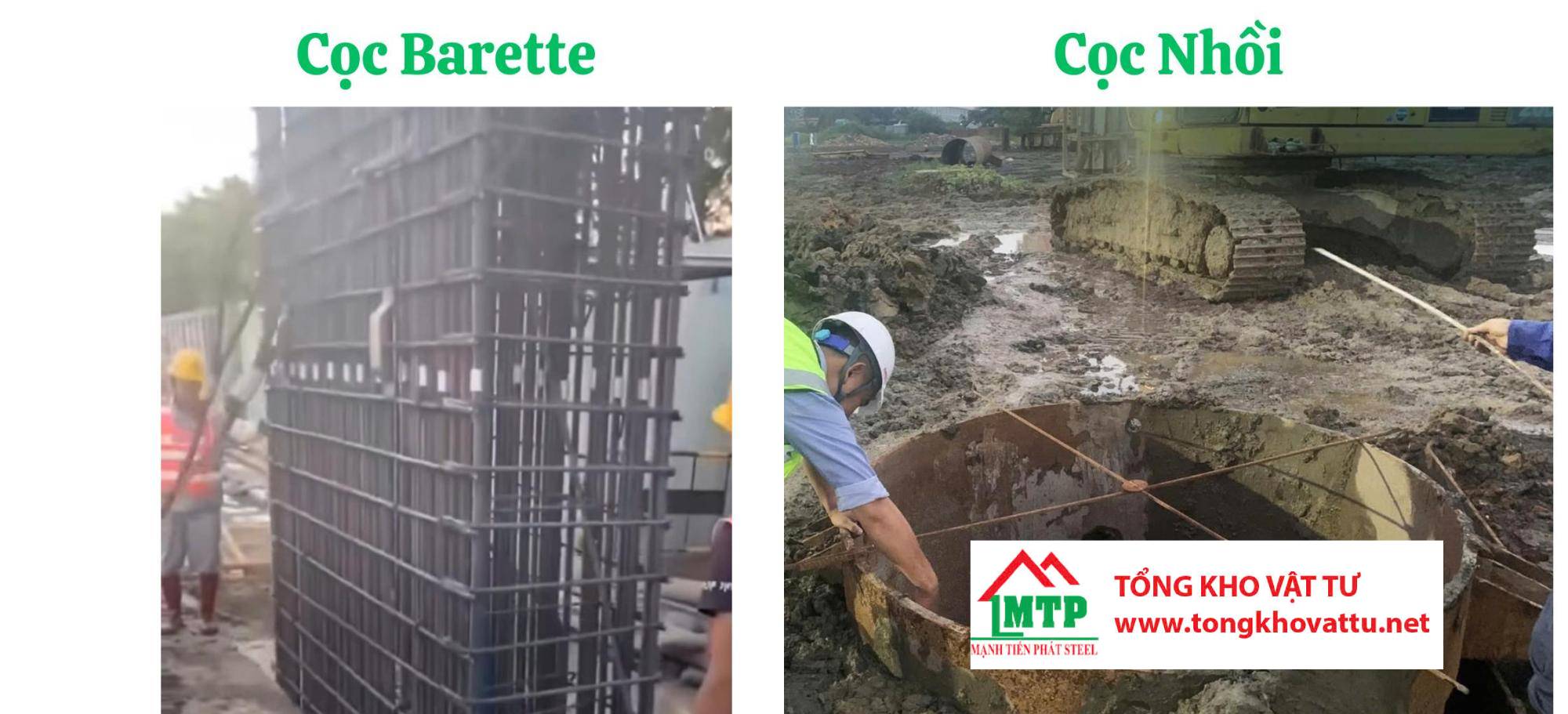 Cọc Ba-rét Là Gì? So sánh cọc Ba-rét và cọc nhồi
