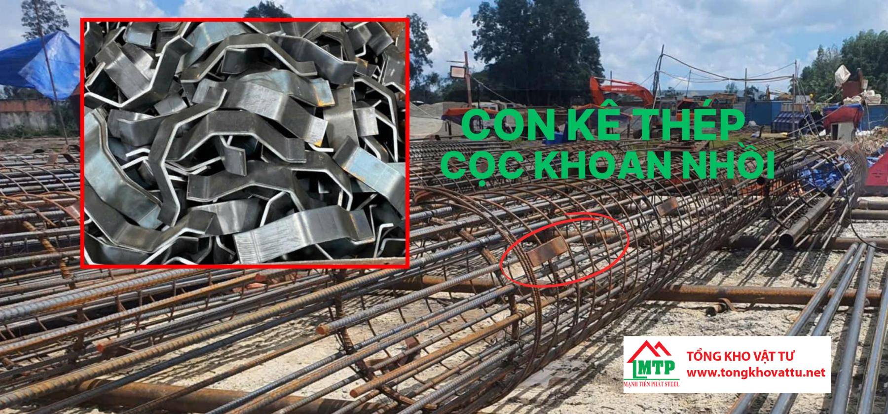 Con Kê Thép Cọc Khoan Nhồi
