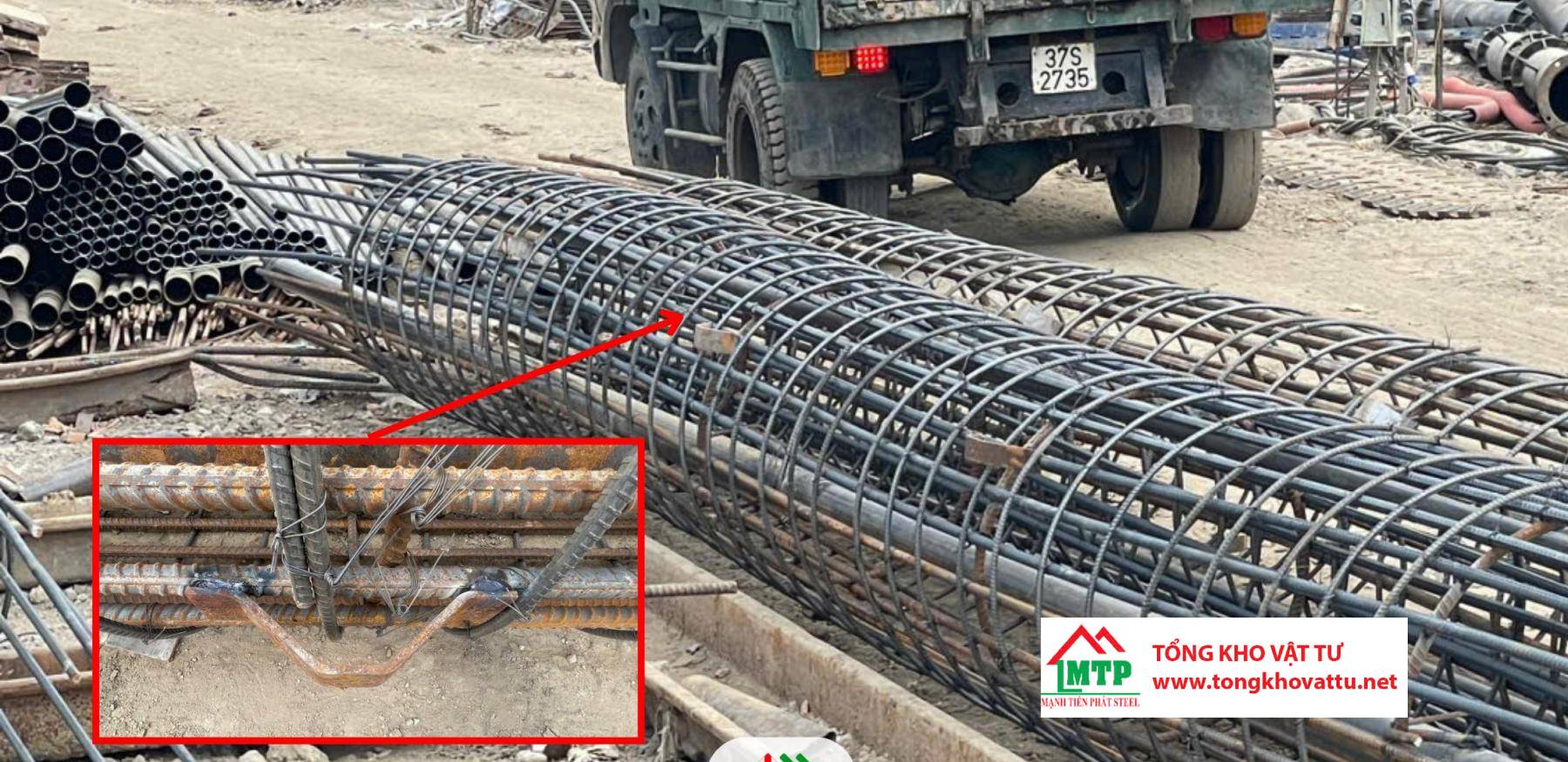 Con Kê Thép Cọc Khoan Nhồi