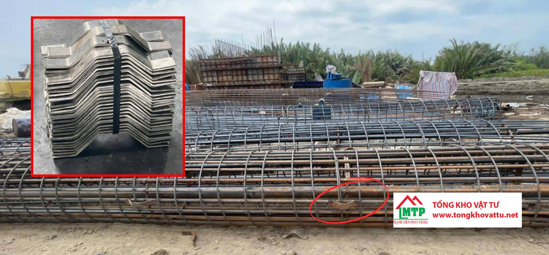 Con Kê Thép Cọc Khoan Nhồi