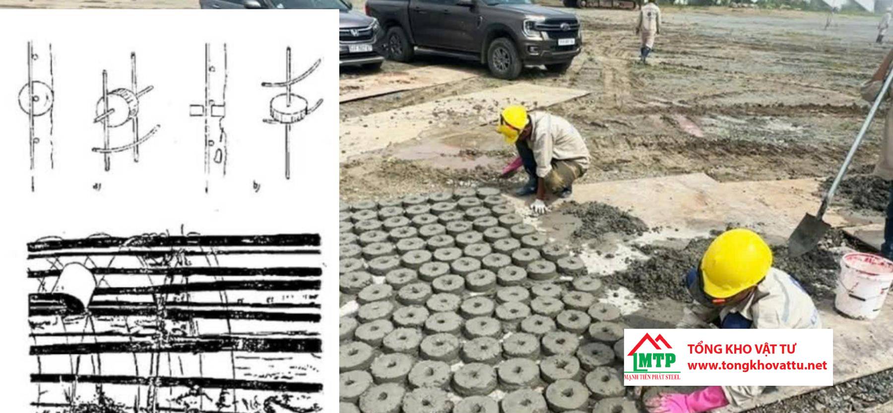 Con Kê Thép Cọc Khoan Nhồi