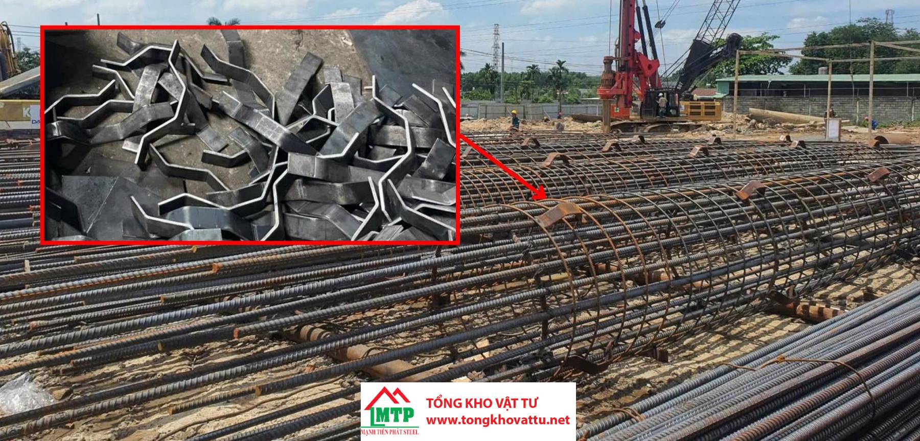 Con Kê Thép Cọc Khoan Nhồi
