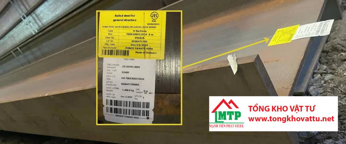 Dấu hiệu nhận biết thép hình POSCO chính hãng