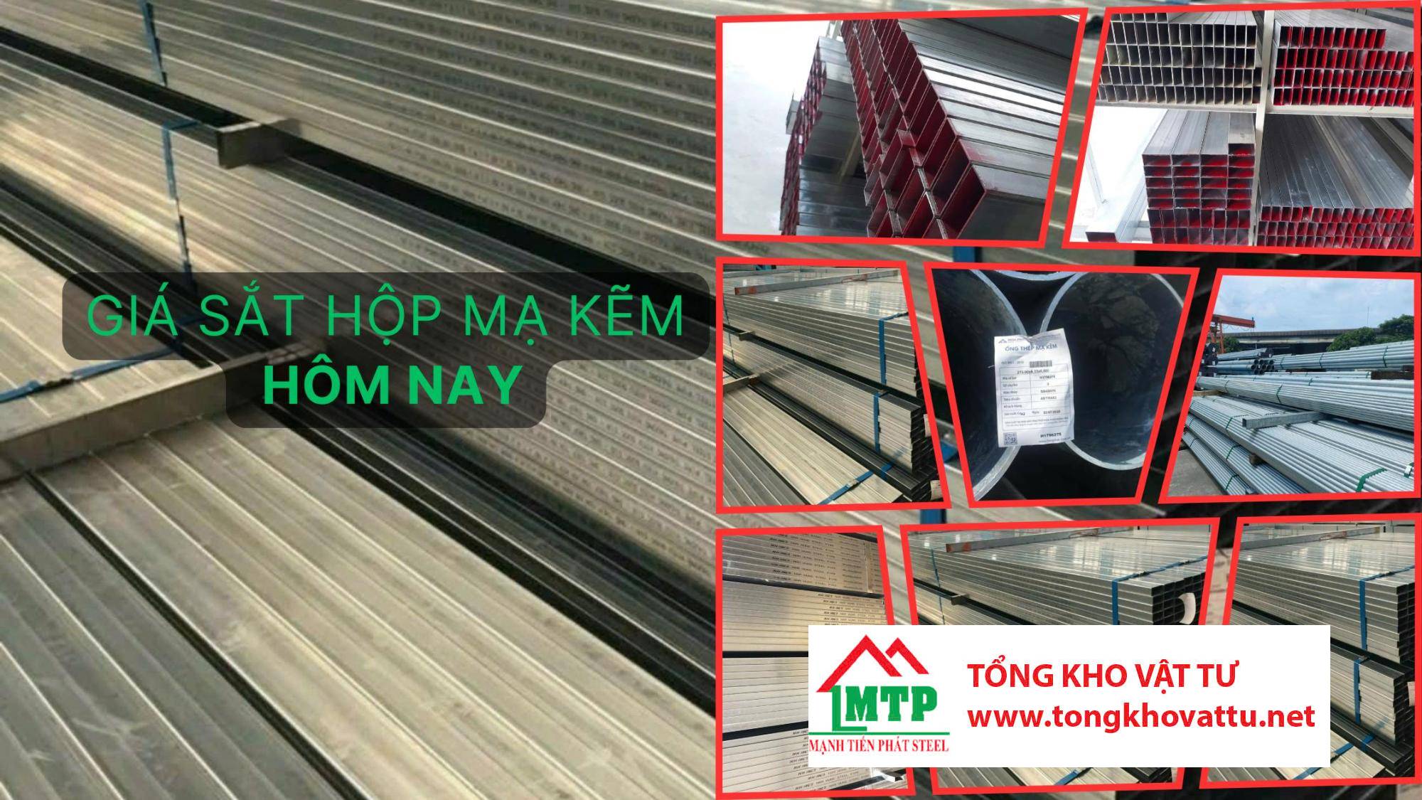 Giá sắt hộp mạ kẽm 40×80 hôm nay
