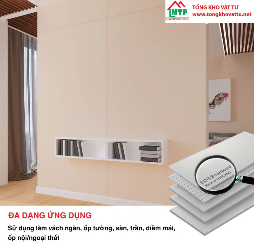 Kích thước cemboard phổ biến | Kích thước tấm cemboard lót sàn, làm trần, tường
