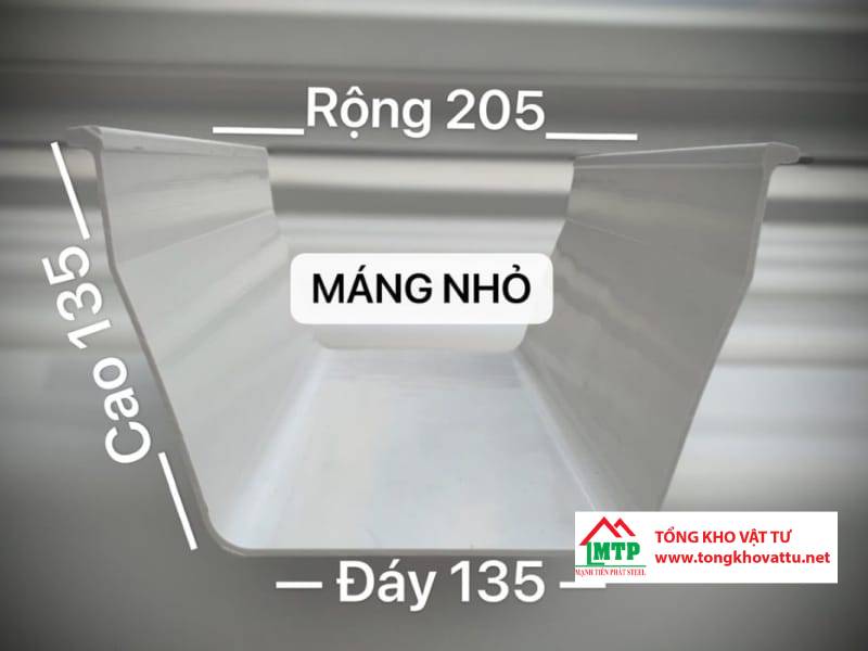 Kích Thước Máng Xối Thu Nước Các Loại Tôn, Nhựa, Inox