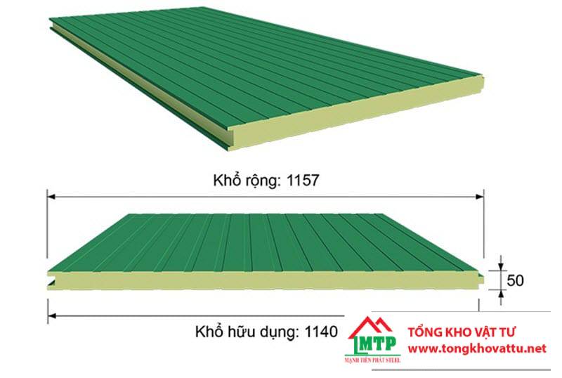 Kích Thước Tấm Panel Tôn Xốp