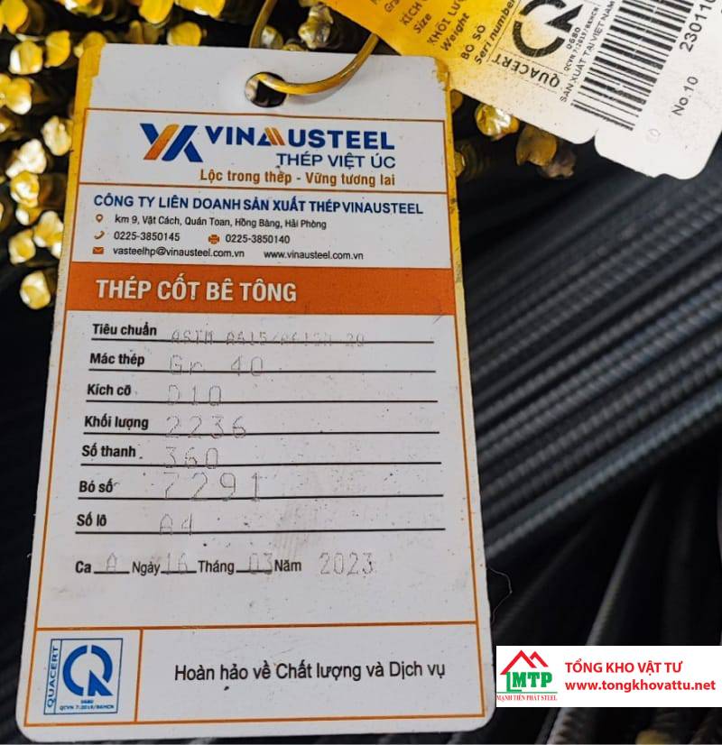 Ký Hiệu Thép Việt Úc: Cách Nhận Biết Thép Việt Úc Chính Hãng