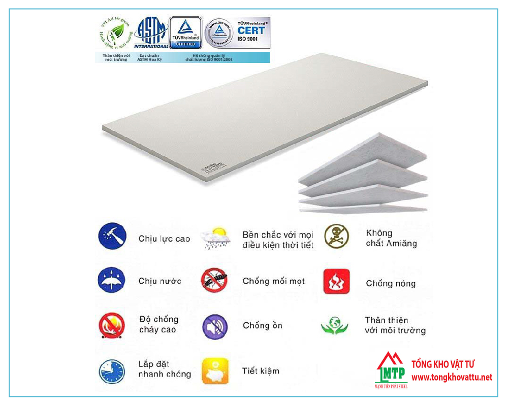 Tấm Smartboard 3,5mm 2440×1220 Thái Lan – Thương Hiệu SCG