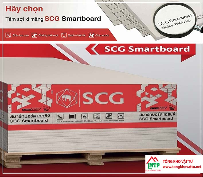 Tấm Smartboard 8mm Thái Lan – Thương Hiệu SCG