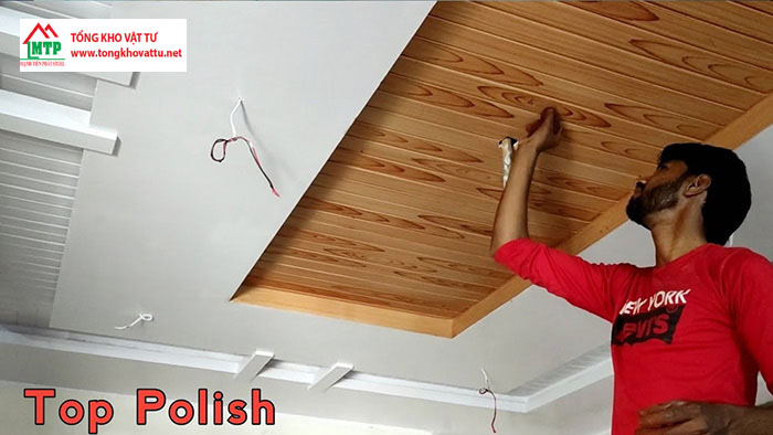 Tấm trần xi măng vân gỗ Smartwood SCG Thái Lan | Ốp trần siêu nhẹ