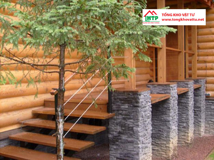 5+ điều cần biết trước khi chọn tấm xi măng giả gỗ ốp cầu thang