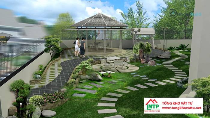 10+ tấm xi măng lát sân vườn được ưa chuộng nhất 2025