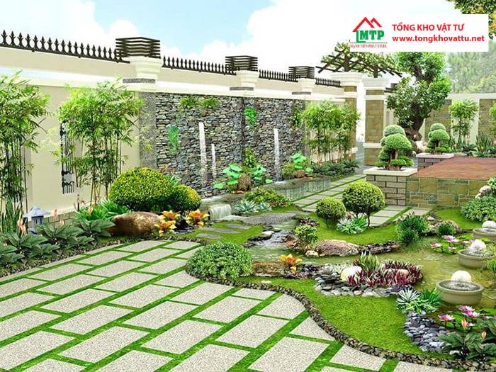 10+ tấm xi măng lát sân vườn được ưa chuộng nhất 2025
