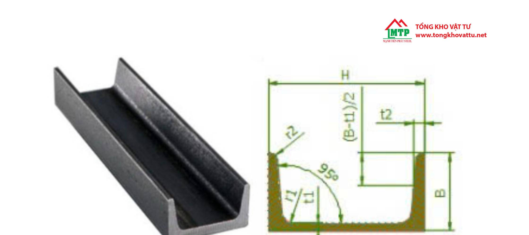 Thông số kỹ thuật thép hình U từ U49-U400