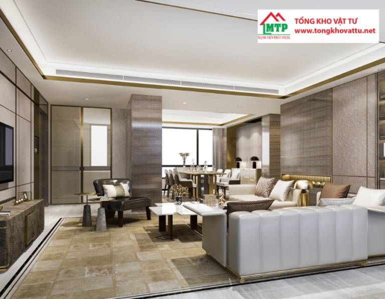 Tổng hợp 20+ mẫu trần phòng khách đẹp, tạo điểm nhấn ấn tượng cho ngôi nhà
