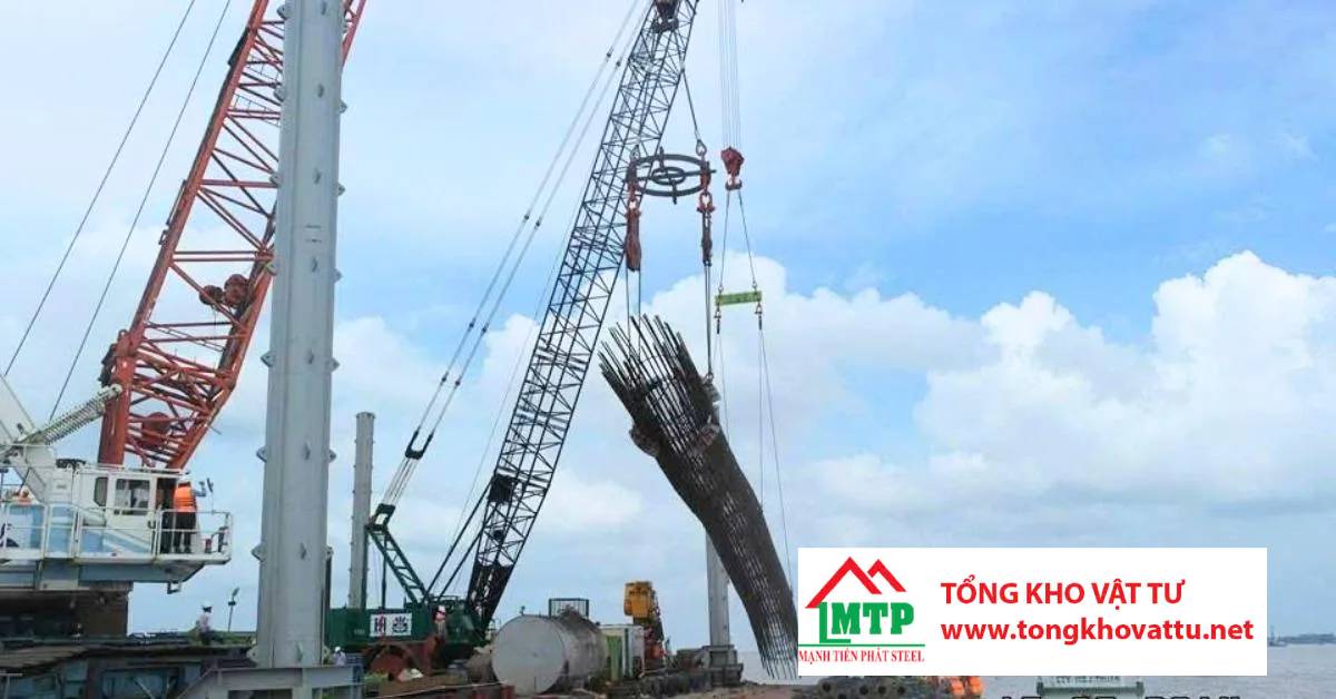 Tụt (rớt) lồng thép khi hạ xuống hố khoan trong thi công cọc nhồi
