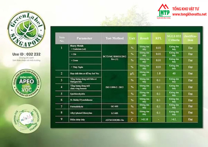 Chứng nhận Green Label Singapore