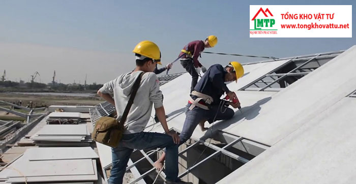 Kỹ thuật thi công tấm Cemboard ngoài trời Làm vách – Lợp mái – Làm sàn