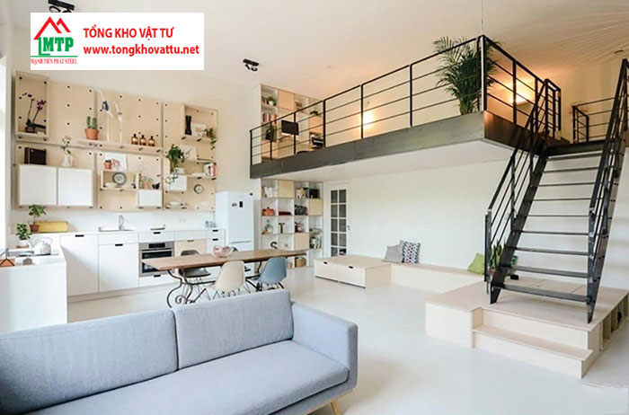 Hoàn thành làm gác lửng bằng lớp sơn phủ