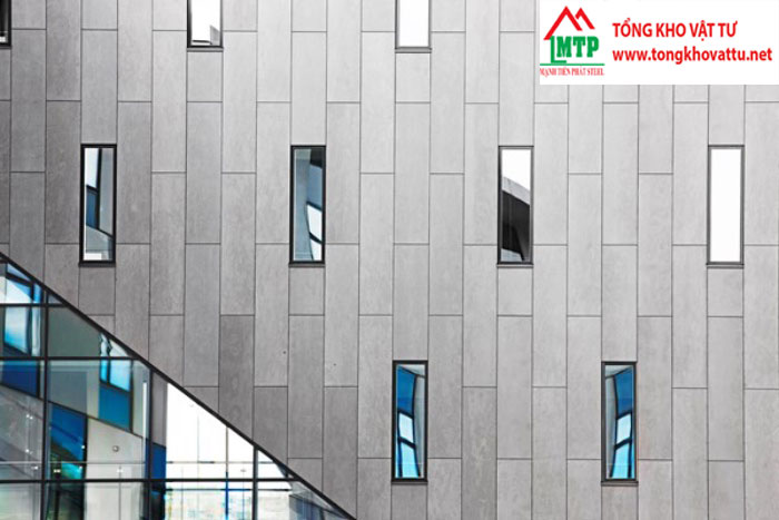 Kiểu ốp tấm xi măng ngoại thất