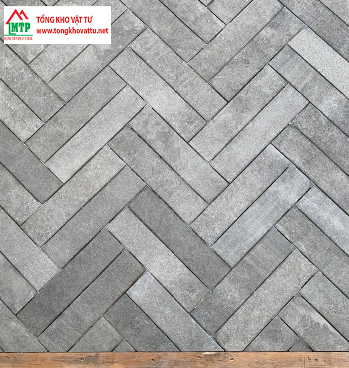 Kiểu tấm xi măng ốp tường Double Block Herringbone