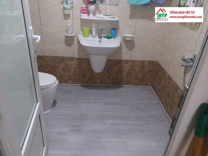 Tấm lót sàn Cemboard Thái Lan giúp nhà tắm khô ráo