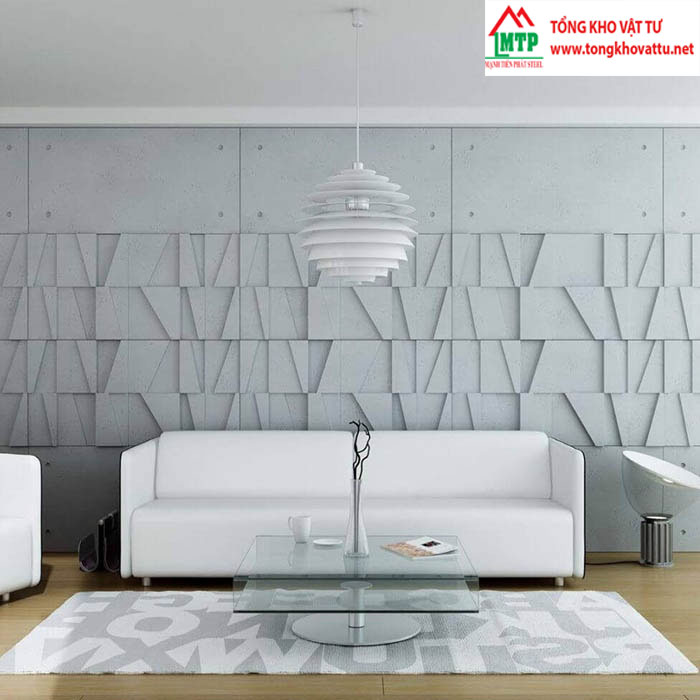 Ốp tường bằng tấm xi măng giả gạch