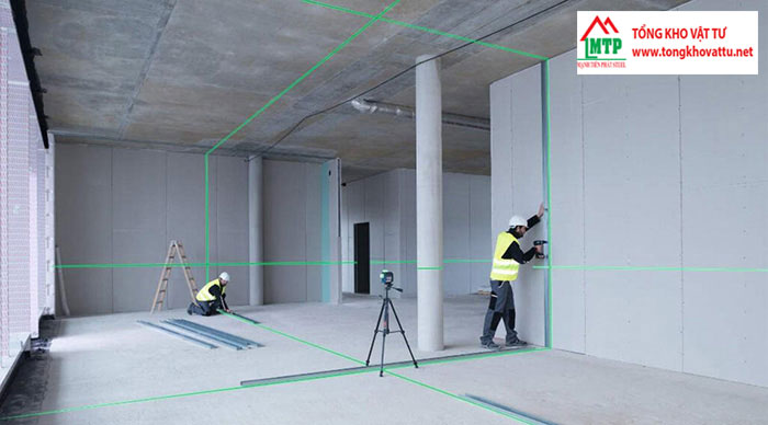 Tấm xi măng được sử dụng làm vách và trần trong nhà