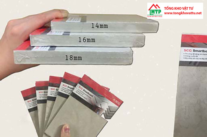 Tấm Cemboard có độ dày từ 12 - 16mm