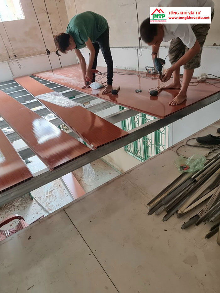 Tấm nhựa 3D làm sàn gác