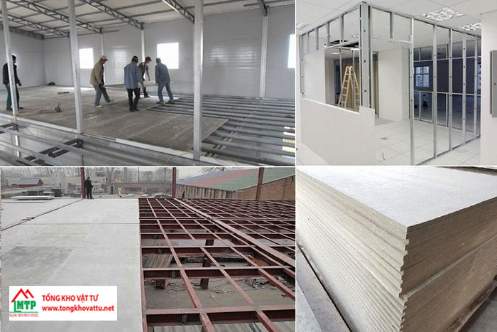 Tấm xi măng lót sàn cho công trình công cộng - dịch vụ