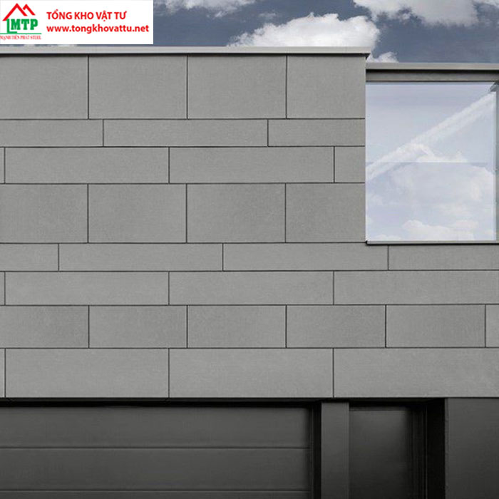 Tấm xi măng ốp tường kiểu so le đối với tường ngoại thất