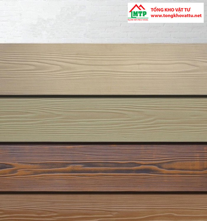 Tấm xi măng ốp tường vân gỗ đa dạng