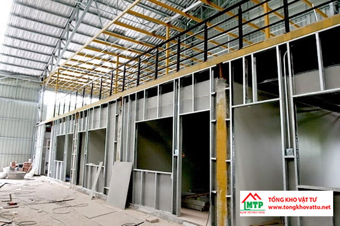 Thi công tấm vách ngăn Cemboard