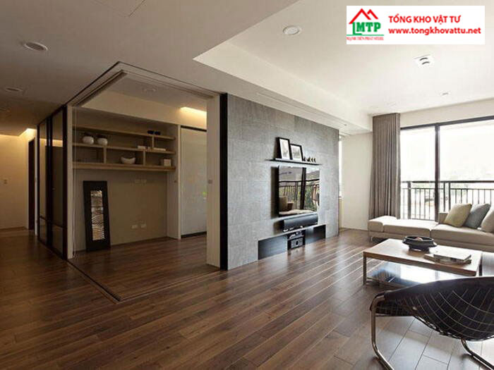 Vách ngăn thạch cao được sử dụng trong căn hộ chung cư cao cấp