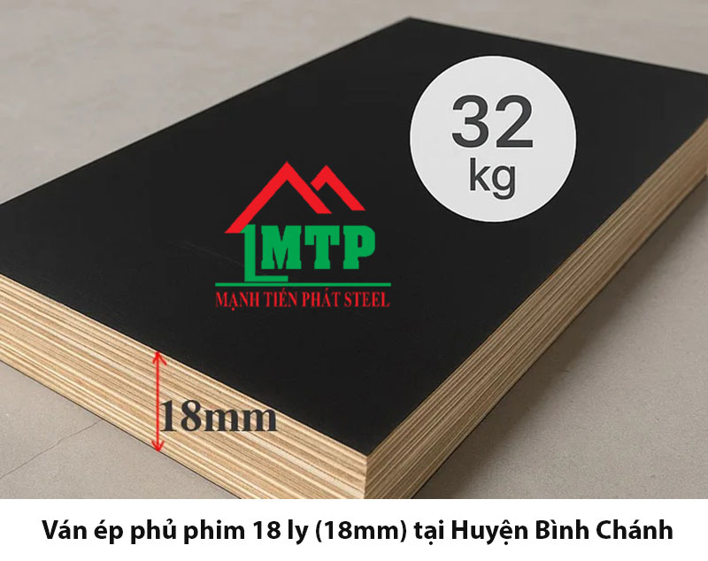 Ván ép phủ phim 18 ly (18mm) tại Huyện Bình Chánh: Giải pháp toàn diện cho công trình xây dựng và nội thất