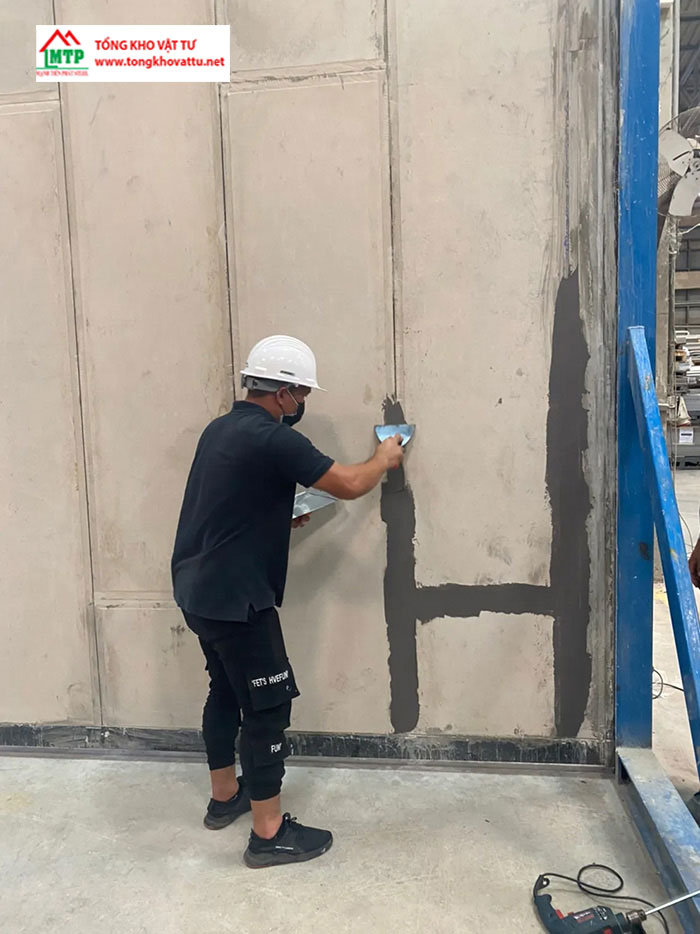 Keo FX55 có thể xử lý mối nối, vết nứt