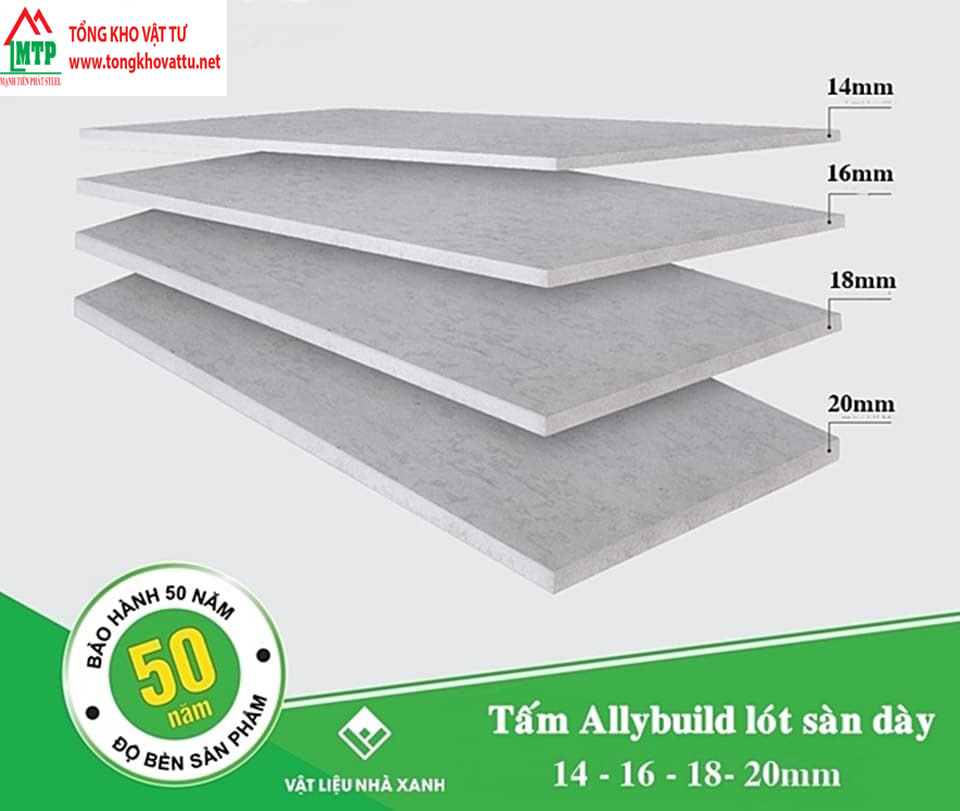 Các Loại Tấm Allybuild Trên Thị Trường