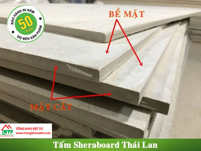 Bảng báo giá tấm Shera board Thái Lan